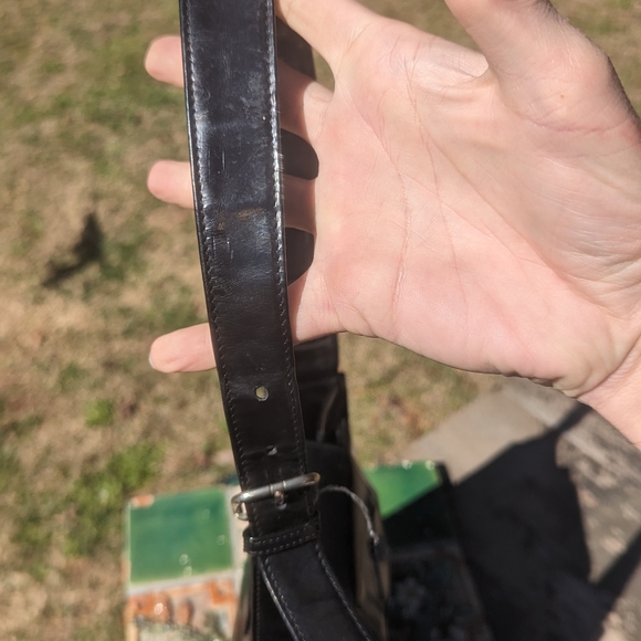 Vintage Versace Patent Black Leather Shoulder Bag - Picture 6 of 6